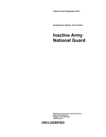 Inactive Army National Guard - NGB Publications and Forms Library