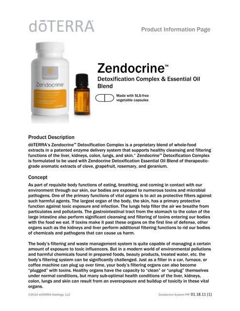 Zendocrine™ - dōTERRA - Essential Oils