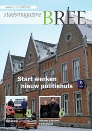 stadsmagazine Start werken nieuw politiehuis - Stad Bree