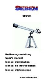 900/60 Bedienungsanleitung User's manual Manuel d ... - seben