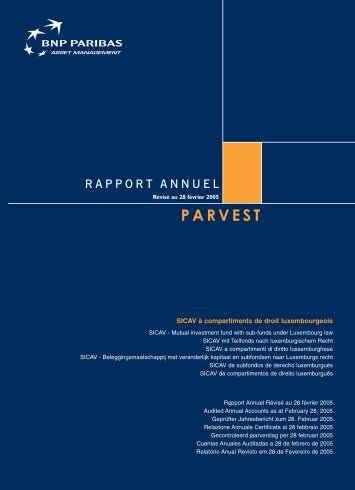 PARVEST - Notes/Domino Release Notes - BNP Paribas