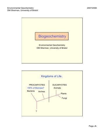 Lecture Notes (PDF) - Aqueous and Environmental Geochemistry