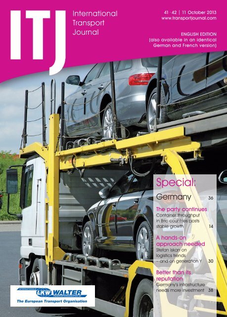 Issue 41-42/2013 - ITJ | Transport Journal