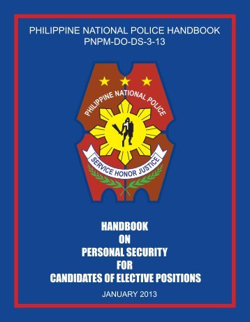 Handbook on Personal Security for Candidates of Elective Positions
