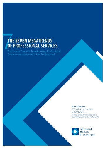 Seven MegaTrends of Professional Services - Ross Dawson
