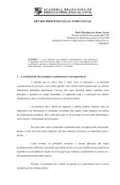 DEVIDO PROCESSO LEGAL SUBSTANCIAL - Academia Brasileira ...