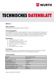 Technisches Merkblatt - FarbenWelt Wimmer