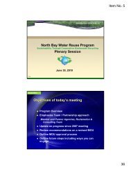 Plenary Session PowerPoint Presentation - North Bay Water Reuse ...