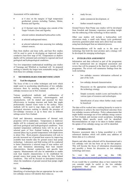 Low Enthalpy Geothermal Research â New Zealand - GNS Science