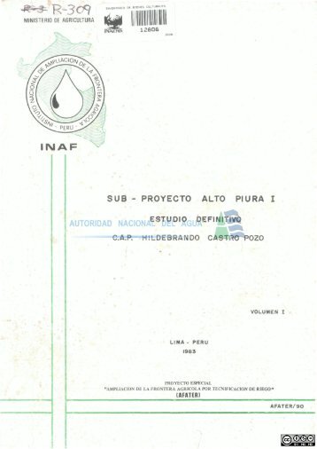 1 - Autoridad Nacional del Agua