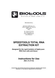 SPEEDTOOLS TOTAL RNA EXTRACTION KIT - Biotools