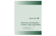 Chapter 16, Statistics for Quality: Control and Capability - WH Freeman