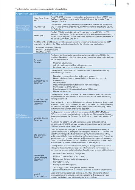 Business Plan - Emergency Services Telecommunications Authority