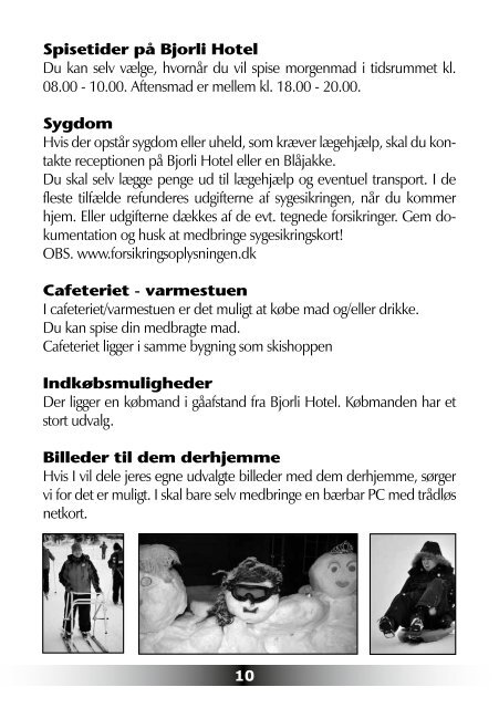 Program - Foreningen Vinterlege For UdviklingshÃ¦mmede