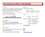 The harmonic oscillator with damping - Zeth