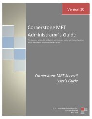 Cornerstone MFT Server Administrator User's Guide - South River ...