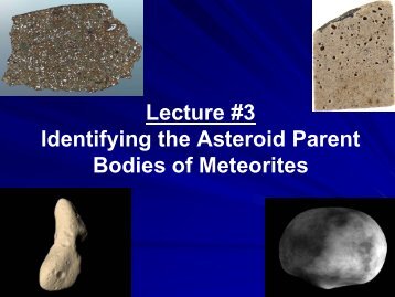 IDing Meteorite Parent Bodies