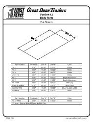 Side Sheets - Great Dane Trailers