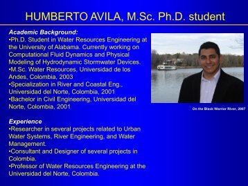 HUMBERTO AVILA, M.Sc. Ph.D. student - The University of Alabama