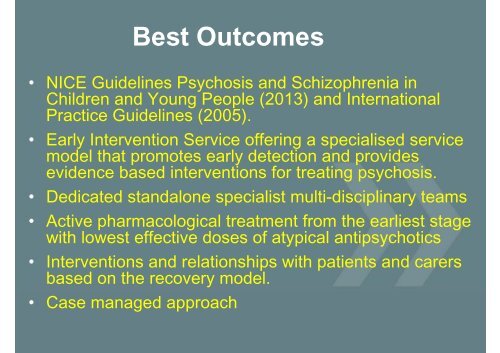 Early Intervention for young people with psychosis - Gemma Allison ...