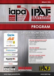 To see the full IPAF Summit 2013 programme CLICK ... - KHL Group