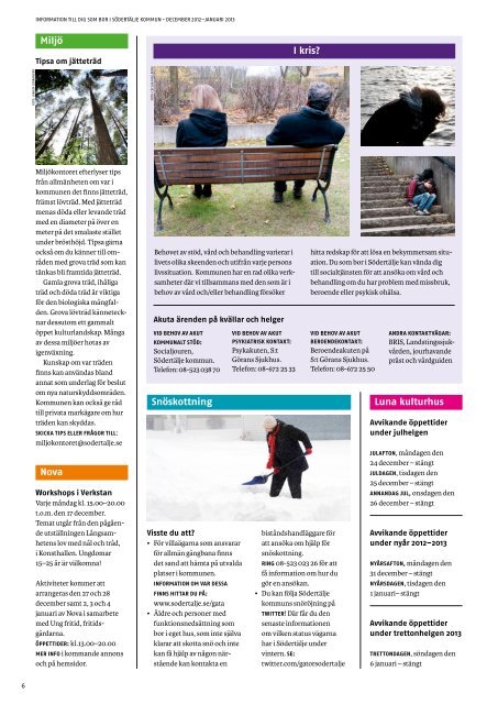 Informationsbladet december 2012/januari 2013 - Södertälje kommun