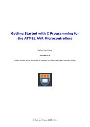 Getting Started with C Programming for the ATMEL AVR ...
