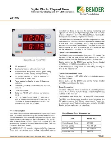 Digital Clock / Elapsed Timer - Bender