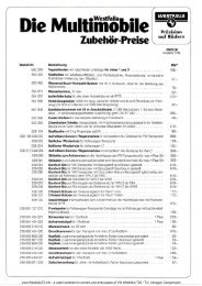 Die Multimobile - Westfalia T25 / T3 Info Site