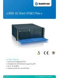 KISS 4U Short KTQ67/Flex - Kontron