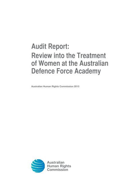 Review into the treatment of women at the Australian Defence Force ...