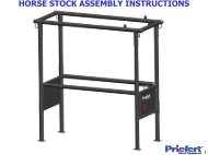 HORSE STOCK ASSEMBLY INSTRUCTIONS