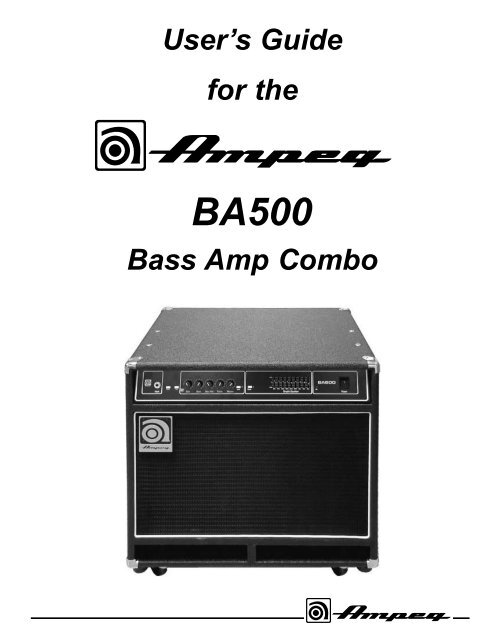 BA500 - Ampeg