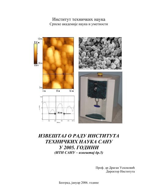 IzveÅ¡taj o radu Instituta tehniÄkih nauka SANU u 2005. godini, PDF ...