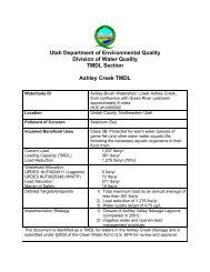 Ashley Creek TMDL - Division of Water Quality