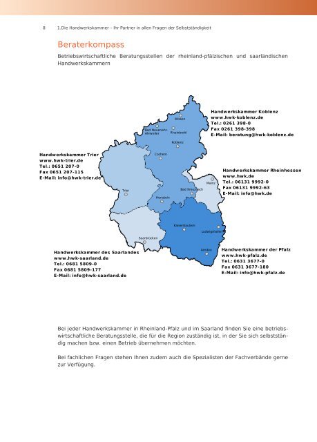 Gewusst wie – den Betrieb erfolgreich führen - starterzentrum-rlp.de