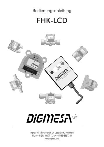 Handbuch FHK / FHKU LCD (PDF) - Digmesa