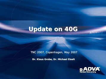 Download Slides - TNC 2007