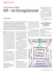 E KVP – ein Führungsinstrument - SAQ-QUALICON