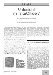 Unterricht mit Staroffice 7