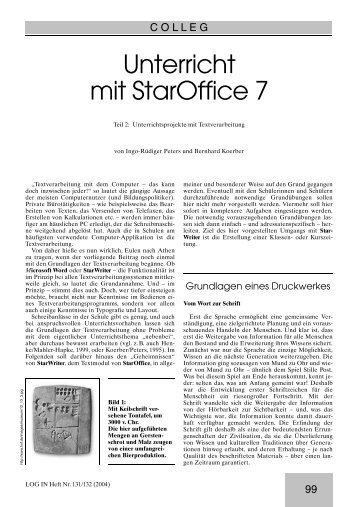 Unterricht mit Staroffice 7