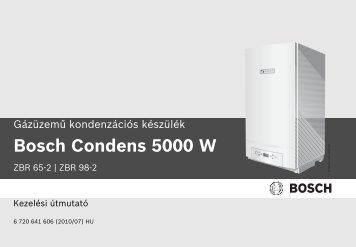 Bosch Condens 5000 W ZBR 98-2 kondenzÃƒÂ¡ciÃƒÂ³s FÃ…Â±tÃ…Â‘kÃƒÂ©szÃƒÂ¼lÃƒÂ©k