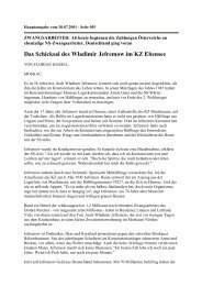 Das Schicksal des Wladimir Jefremow im KZ Ebensee