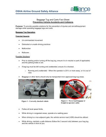 Baggage Tug and Carts Fact Sheet