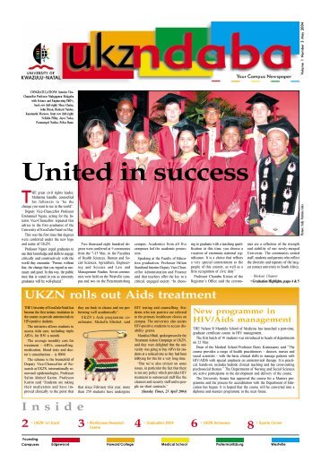 United in success - University of KwaZulu-Natal