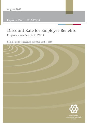 ED Discount Rate for Employee Benefits