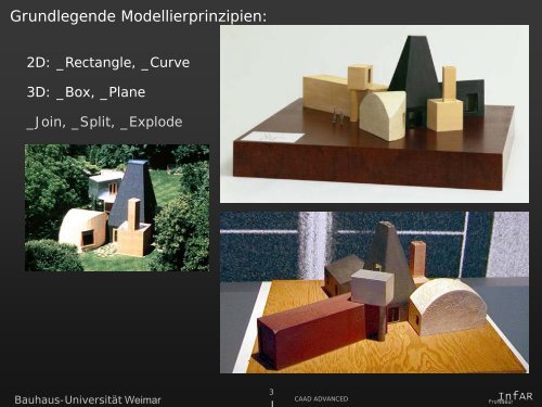 Rhino Modeling Methoden - InfAR - Bauhaus-UniversitÃ¤t Weimar