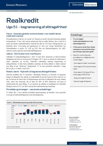 Realkredit Uge 51 - Danskebank Analyse - Danske Bank