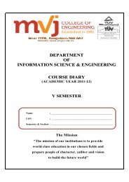 5 SEM COURSE DIARY - MVJ College of Engineering