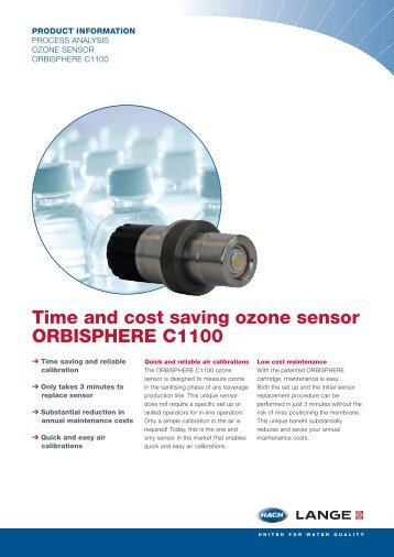ORBISPHERE C1100 ozone sensor - HACH LANGE